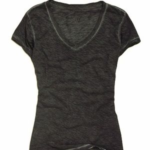 Timeout Charcoal Gray Burnout Soft Tee Top